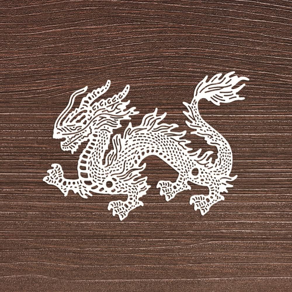 2PCS Dragons Dies for Card Making DIY Scrapbooking Animals Metal Cutting Dies for Paper Crafting Arts Crafts Embossing Die Cuts Punch Template Moulds