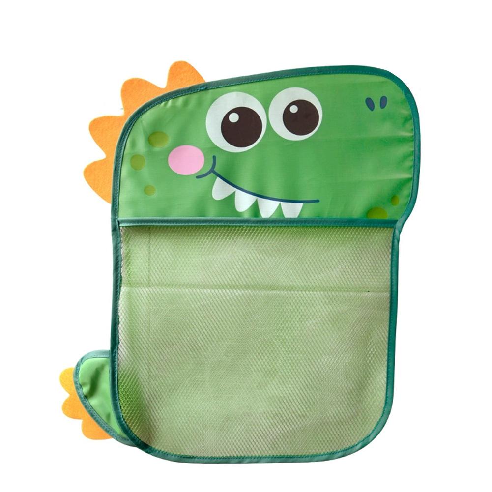 Dinosaur Animal Baby Bath Toys Organizer - Mesh Hanging Bag Basket, Solve Bathroom Toy Clutter & Wet Mess,Suction Design Easy to