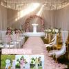 2/4/6/8/10pcs Elegant Artificial Flower Chair Back Decorations with Hanging Cascading Garland -Wedding,Party,Banquet Chair Decor