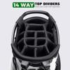 Findway 14 Way Golf Stand Bag, Lightweight Golf Bag with Stand for Men Women, Golf Club Carry Bag with Dual Strap, Rain Cover, Multiple Pockets, Golf