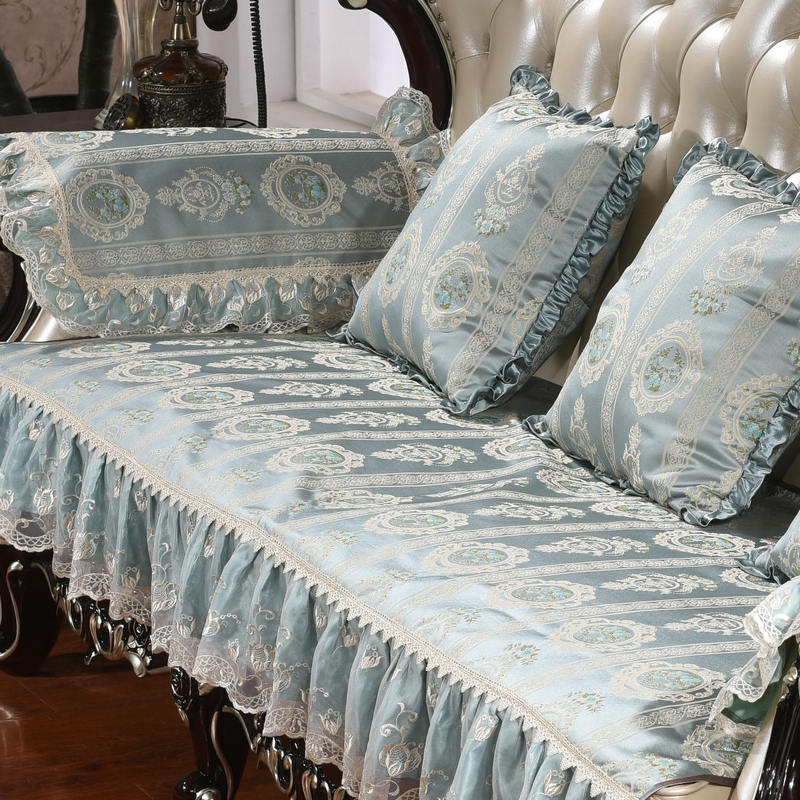 Vertical Flower Sofa Cushion, Pillow, European Combination, 123 Person Sofa Cover, Towel