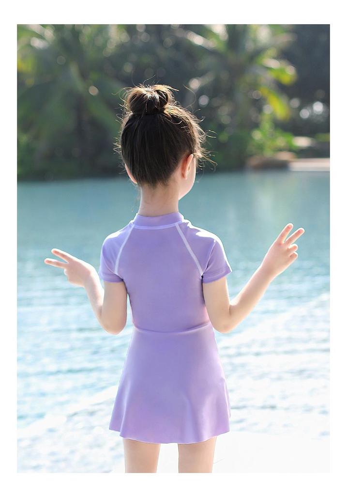 2025 Summer Kids One-Piece Swimsuit for Girls: Sizes Small, Medium, Large