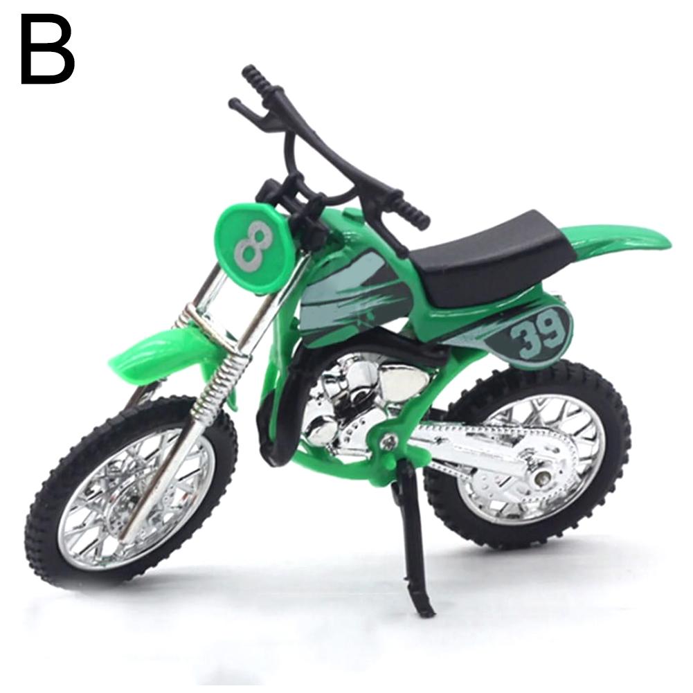 

Модель внедорожного мотоцикла из сплава, игрушка 1:18 масштаб мотокроссовый автомобиль мотоцикл для мотокросса миниатюрное украшение горячий H6G8 Green-One size