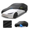 Motoforti Waterproof Car Cover Car Outdoor Full Car Cover for Tesla Model 3 210DBlack Blue with Door Zipper