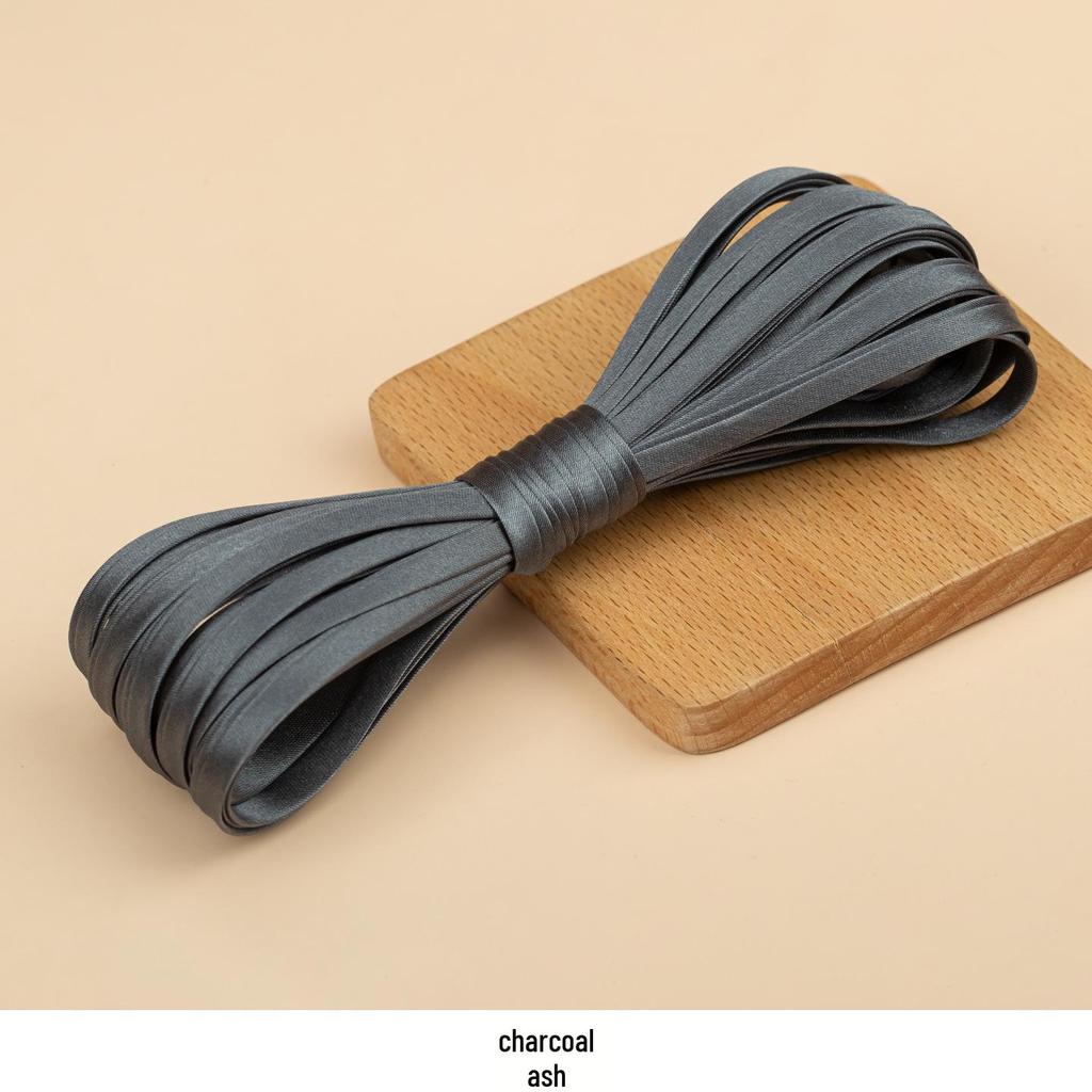 Hengmeihe Satin Cheongsam Paspelband - 0,6 cm Bügelfreie Saumeinfassung für Bekleidungszubehör