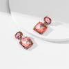 Colorful Rhinestone Geometric Alloy Earrings - Women’s Trendy Party Jewelry