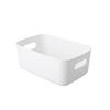 5pcs Plastic Storage Basket Desktop Organizer Bin with Handles for Cosmetics Toiletries Kitchen Snacks Sundries