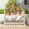 VidaXL Planter with Shelf 111.5x34.5x81 Cm Solid Pine Wood 823766