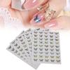 5pcs Butterflies Pattern Nail Art Sticker Fashionable Nail DIY Decal Manicure Tool