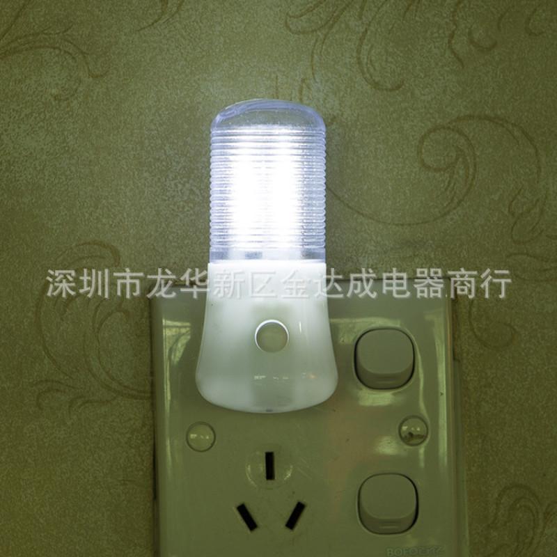 3W Plug-in Wall Manual On/Off Switch LED Night Light Soft White