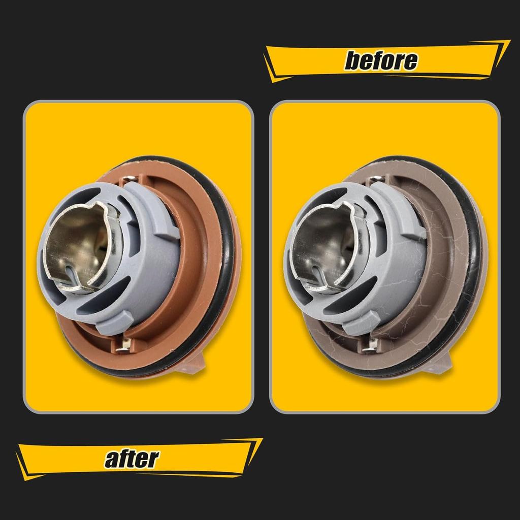 FZJDSD 1PC Headlight Headlamp Socket Compatible with Kia Sorento 2011 2012 2013 2014 2015 Bulb Socket Replace 92166-1U000 921661U000 Front Turn