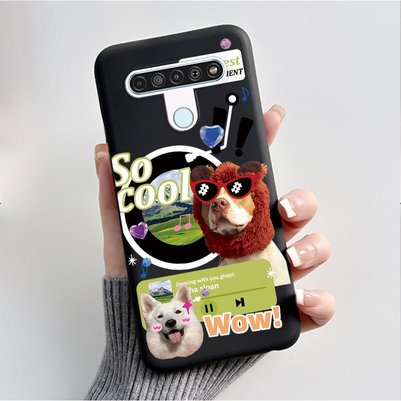 Printing Pattern Case For LG Q61 / LG K61 / LG Q70 Cover Fundas Soft Silicone Black Shell Cute Flower Cartoon Casing Coque Capa