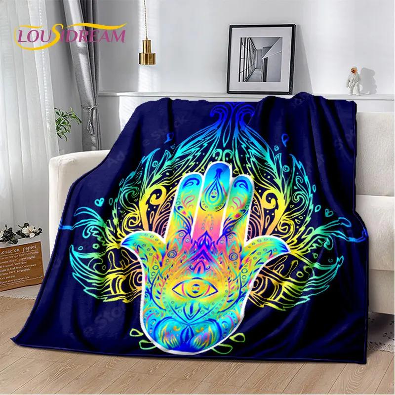 Cobertor de pelúcia macio Evil Eye Nazar Tree of Life, cobertor de flanela para sala de estar, quarto, cama, sofá, capa de piquenique para crianças