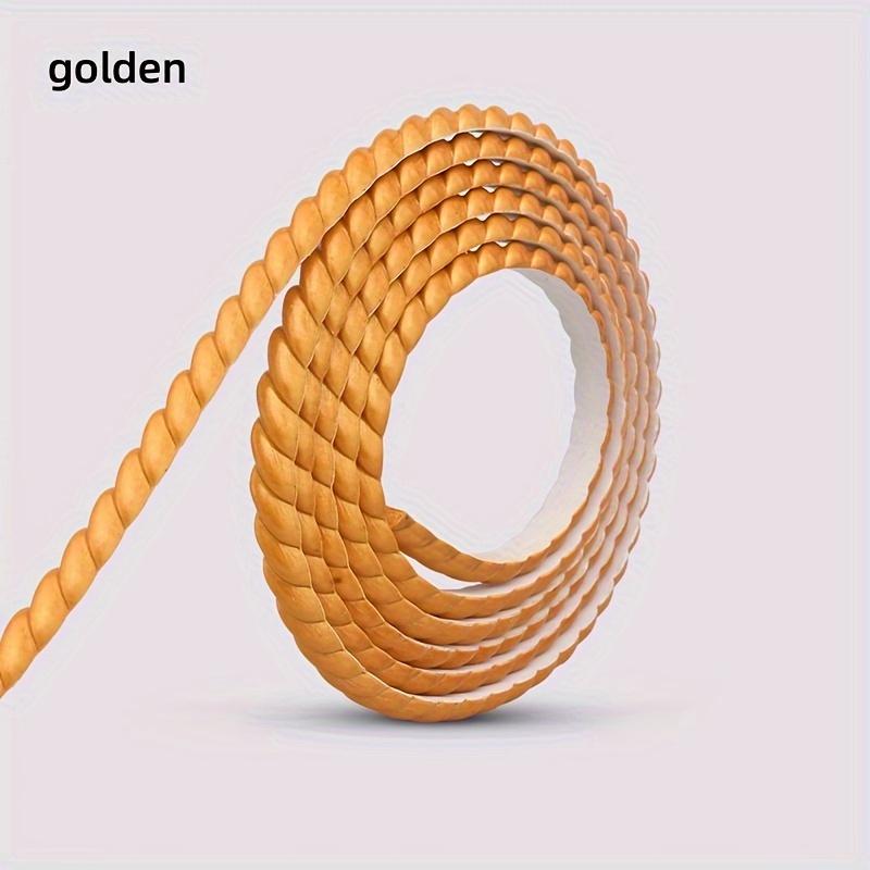 

1roll 5mX1cm wall decoration line self-adhesive PVC ceiling skirting line background decoration line, 5mX1cm золотий