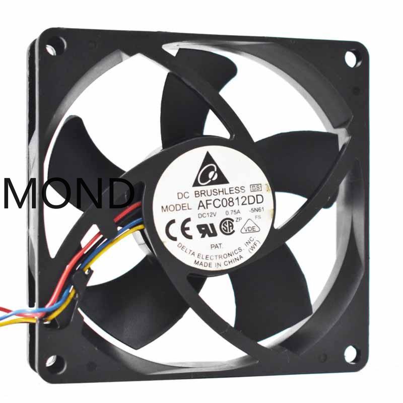 Delta  AFC0812DD DC12V 0.75A 8020 8cm PWM High Air Volume Cooling Fan