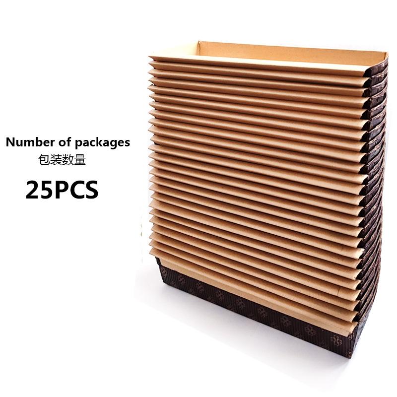 Boutique Disposable Rectangular Paper Loaf Pan Molds Oven Safe Cake Mold For Baking Bread Meatloaf Bundt Cake Sweets