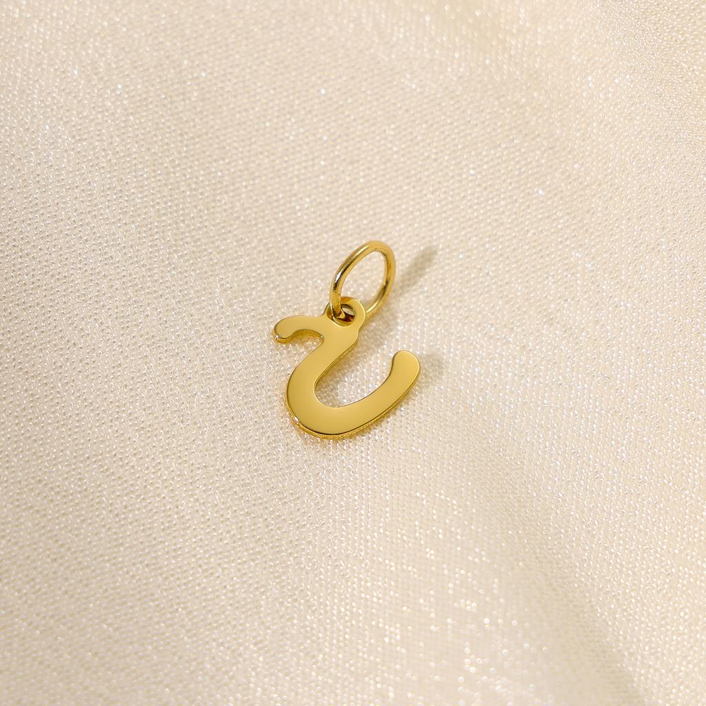 CARLIDANA INS New Fashion Initial Charm Stainless Steel 18K Gold Plated Letter Pendant Alphabet Necklace for DIY Jewelry
