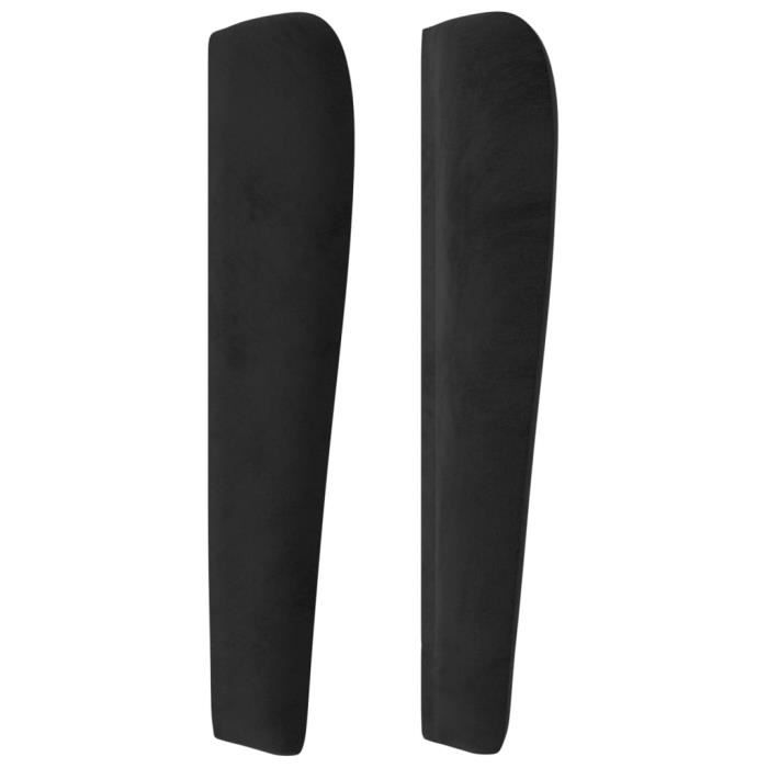 VidaXL Headboard with Ears Black 163x23x118-128 Cm Velvet3118250