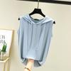 Spring Summer Women's Sleeveless Modal Vest Hooded Sweatshirt - Plus Size Slimming Loose Fit