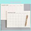 Simple Tearable Monthly Plan Book With High Quality Paper Ideal For Office And Study Memo