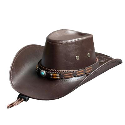 ONE LIMITATION Western Cowboy Hat - Bohemian Vintage Style Coffee Free Size