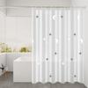 1 Piece of Star and Moon Galaxy Pattern Shower Curtain, Romantic Star Style Bathroom Partition Curtain, Dry and Wet Separation