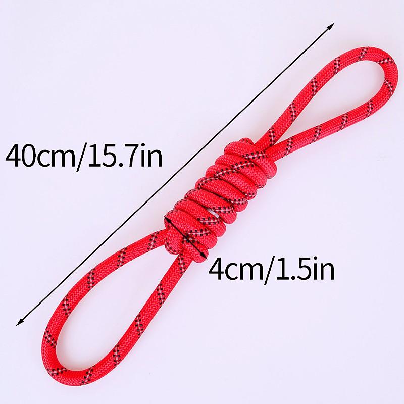Dog Toys Cotton Ropes Dogs Toy Reflective Knot Rope Toys for Dog Teeth Molar Chew Proof Rope Dogs Training Toy Puppy Accessories