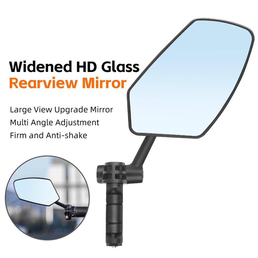 Bicycle Rearview Mirror Wide Adjustable Angle Bike Handlebar Rearview Mirror Bicycle Side Rearview