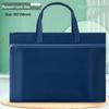 A4 Double-Layer Waterproof Document Bag - Oxford Cloth, Large Capacity, Zippered for Students