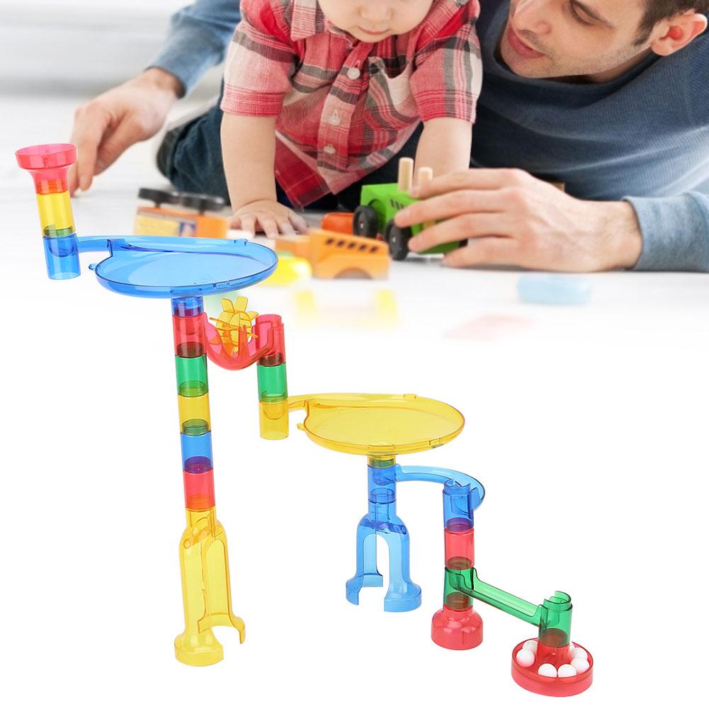 Bauen Kinder Kind Murmelbahn Lauf Labyrinth Bahn Bausteine Lernspielzeug