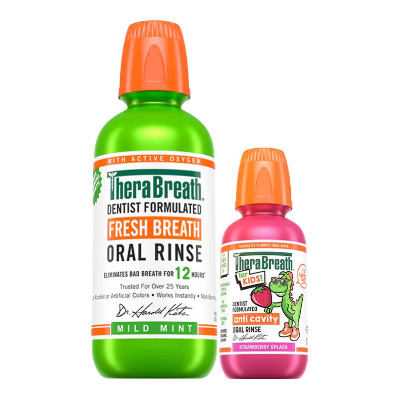 TheraBreath Parent-Child Mouthwash Set