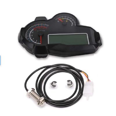 Motorcycle 0~14000Rpm Led Backlight Speedometer Digital Odometer Km/H Mph 8-12V