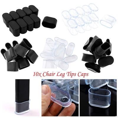 10Pcs Rubber Table Chair Rubber Leg Tips Caps for Furniture Feet Leg