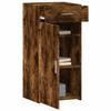 VidaXL Buffet chêne fumé 45x42,5x93 cm bois d'ingénierie, armoire, armoire latérale, armoire de rangement, armoire, placard, 846289