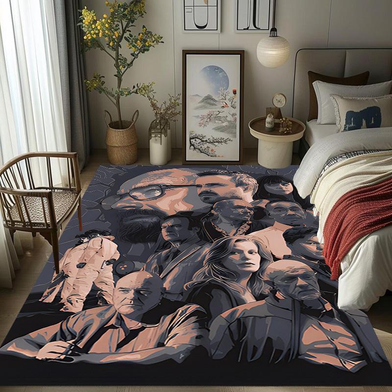 Enigmatic Faces: Study Human Expression carpet Doormat Home Decor Christmas gifts Bathroom mat Protective pad
