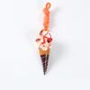 Fruit Flavored Realistic Dessert Pendan Cute Food Shaped Keyring Ice Cream Keychain  Women