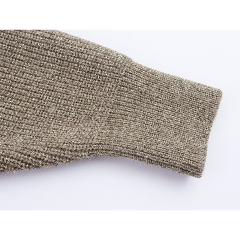 Kaslead New Women Clothes Western Style Fashion Simple Configuration Belt Knitted Coat