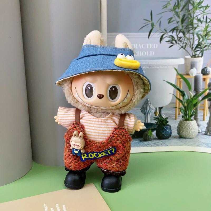 17cm Mini Plush Doll'S Clothes Accessories for 17cm Labubu V1 V2 New Clothes Accessories