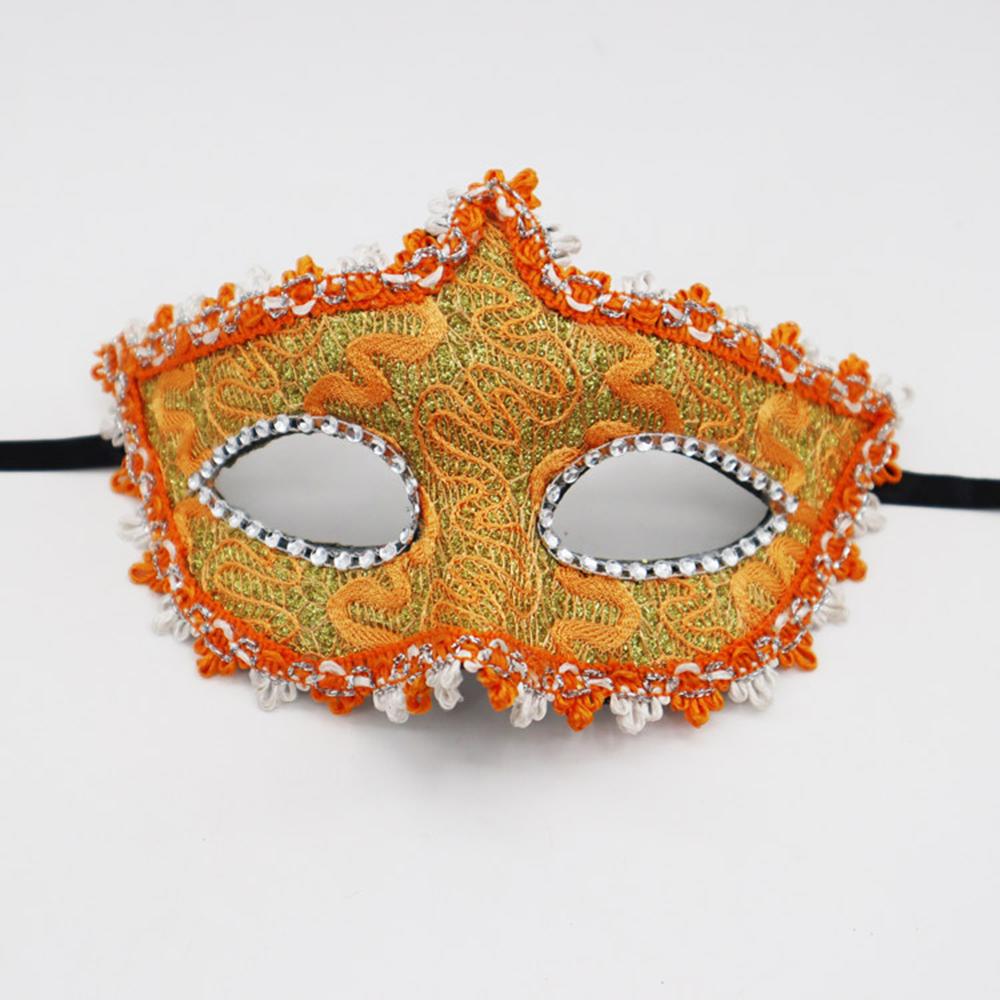Adult Half-Face Mask Retro Half Face Masks Venetian Party Beauty Princess Mask Prop Halloween Christmas Masquerade Ball Decor