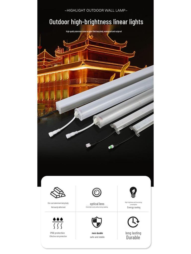 Tubo de Néon LED Colorido Exterior à Prova d'Água Luz Perseguindo para Letreiros de Vitrine