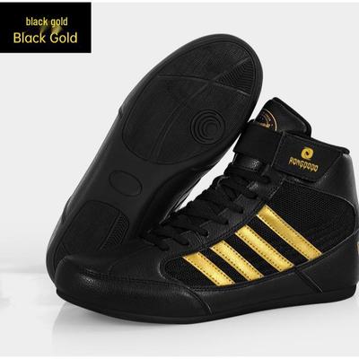 Unisex High-Top Boxing and Sanda Training Shoes, Indoor/Outdoor MMA and Wrestling Shoes for Adults and Children.