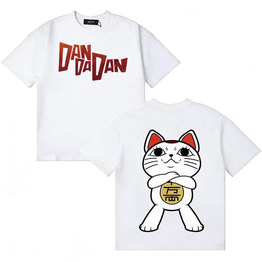 Trendy Graphics Dandadan Funny Cat Meme Oversized T Shirt ONeck Short Sleeve Tshirt Unisex Women Streetwear Casual Cotton Tshirt