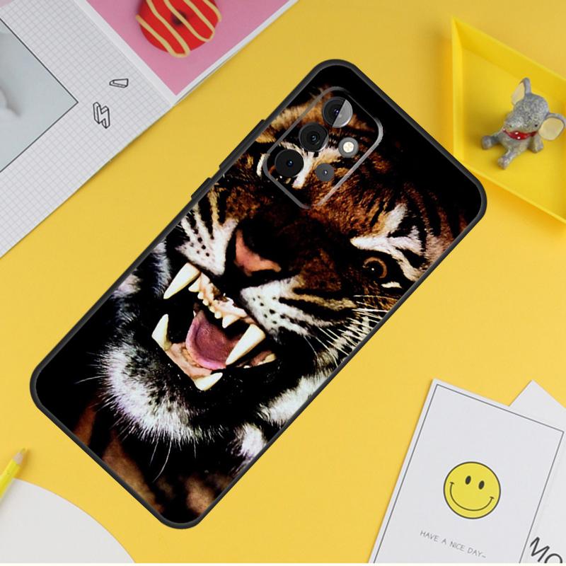 Ferocious Tiger Animal Cover For Samsung Galaxy A34 A35 A14 A15 A25 A53 A33 A13 A52 A32 A12 A51 A71 A54 A55 Case