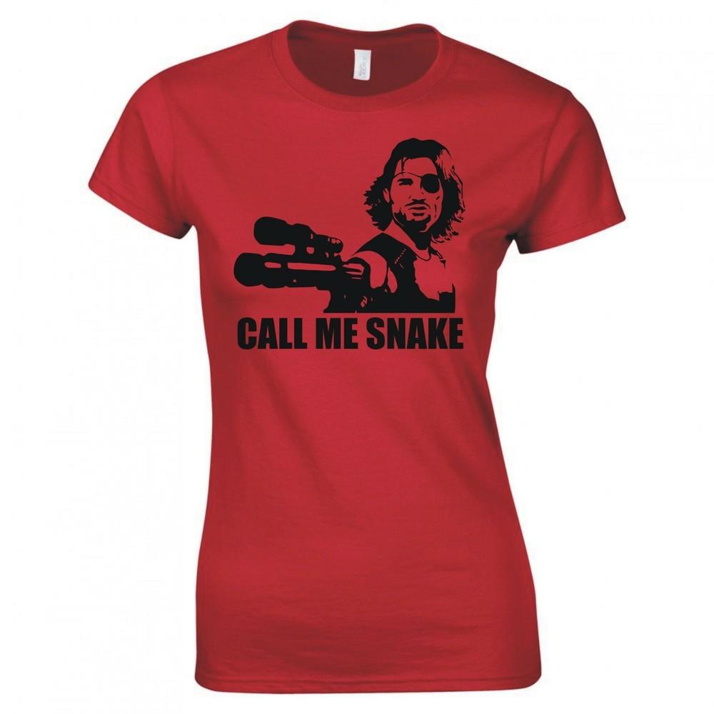 Inspired By Escape From New York Call Me Snake Ladies Skinny Fit TShirt S