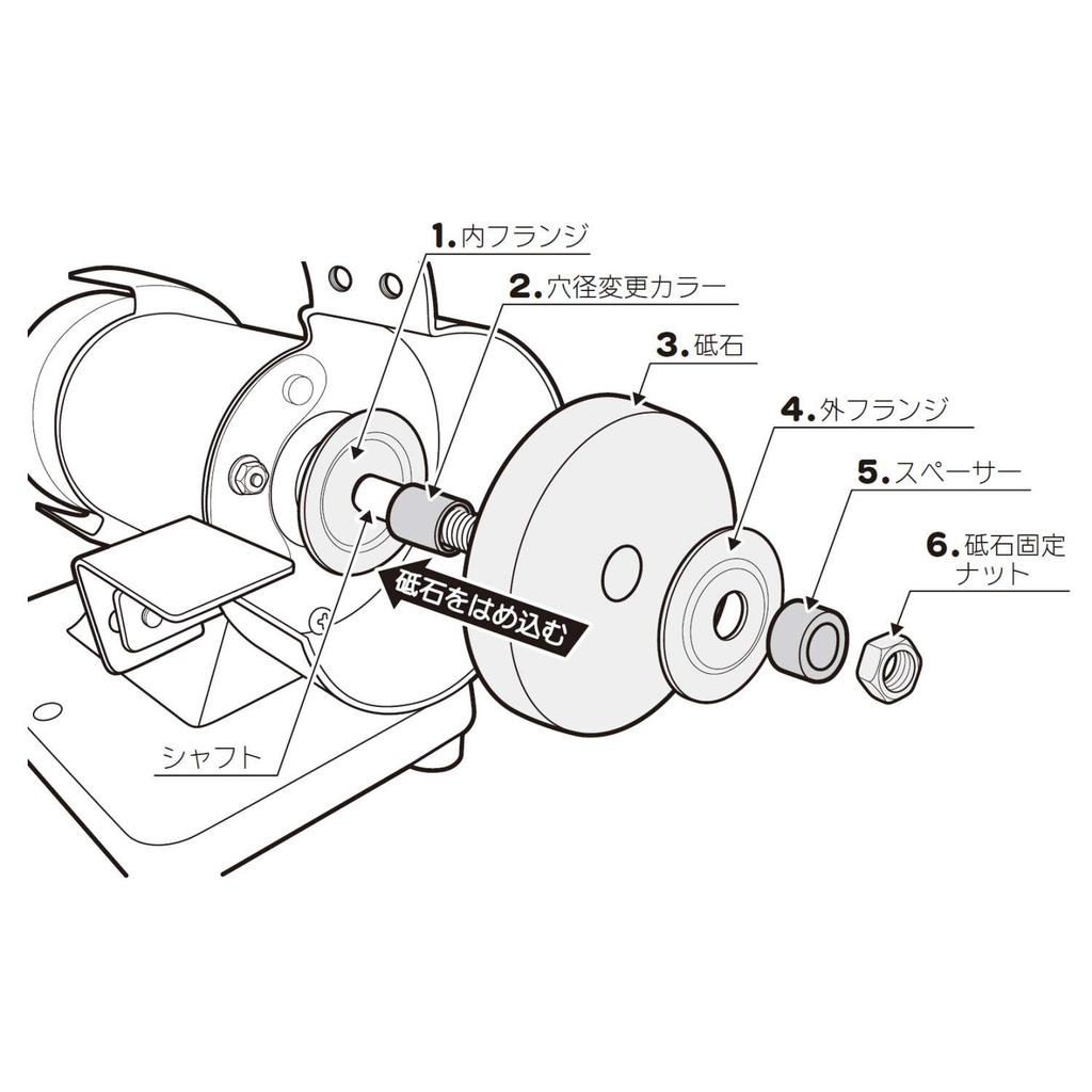 PAOCK Power Sonic Mini Double-Head Grinder TDS-75F Grinding Wheel TDS-75FAW #120