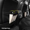PU Leather Car Trash Receptacle Waste Container Bag Space Saving Design For Front Seat Door Panels Or Rear Storage Area