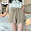 Loose Flesh-shielding Thin Casual Wide-leg Pants Women Thin Wear High-waisted Drawstring Sports Shorts