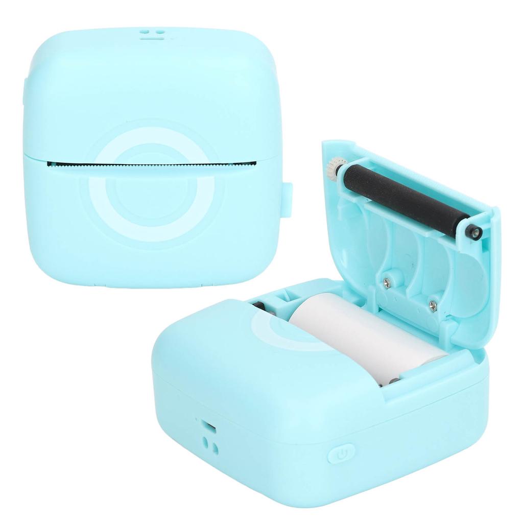 Mini Printer Photo Printing Portable Printer 10mm/s Print Speed 200DPI Resolution USB Charging Pocke