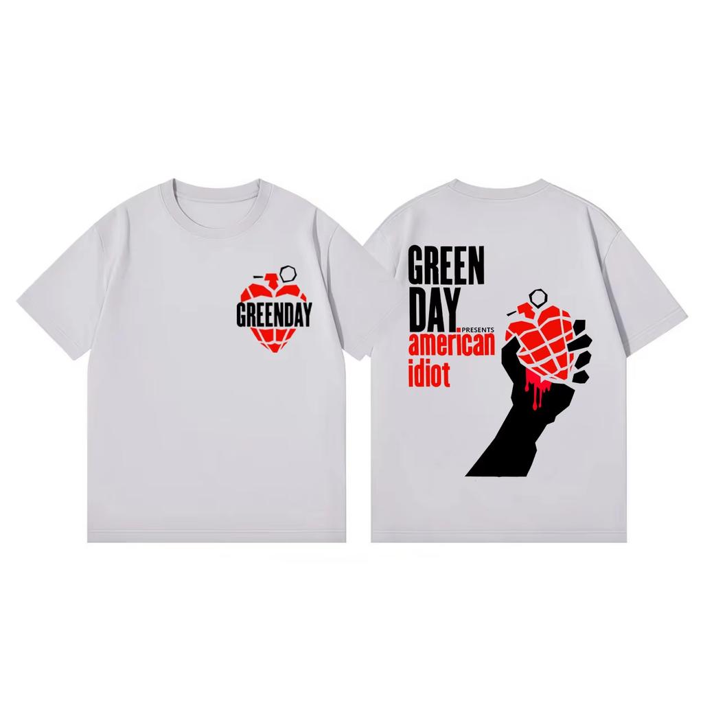 Green Day Inspired Tour 2026 Tshirt Punk Rock Pop Music Short Sleeve T Shirt Unisex Women Fashion Casual Tshirts Streetwear