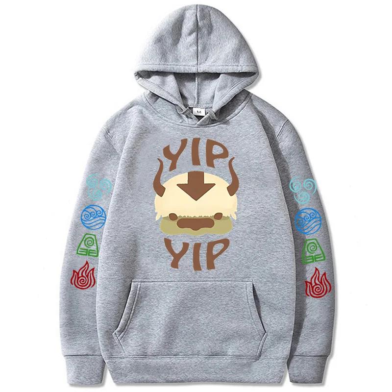 90s Casual Sweatshirts Avatar The Last Airbender Y2k Mens Hoodies Streetwear Hip Hop Harajuku Pullovers Fashion Mange Clothes